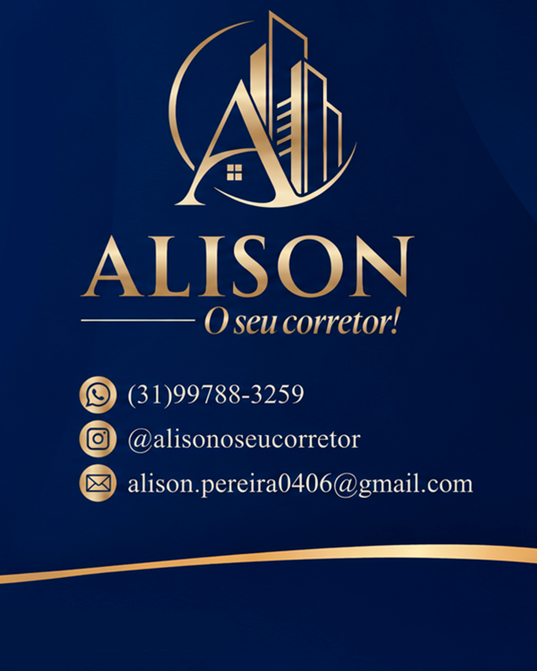 Logo Alison — O seu corretor